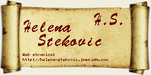Helena Steković vizit kartica